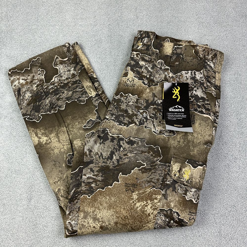 Browning Wasatch Pants Mens 2XL Realtree Excape Fieldwear Cargo Camo Hunting NEW